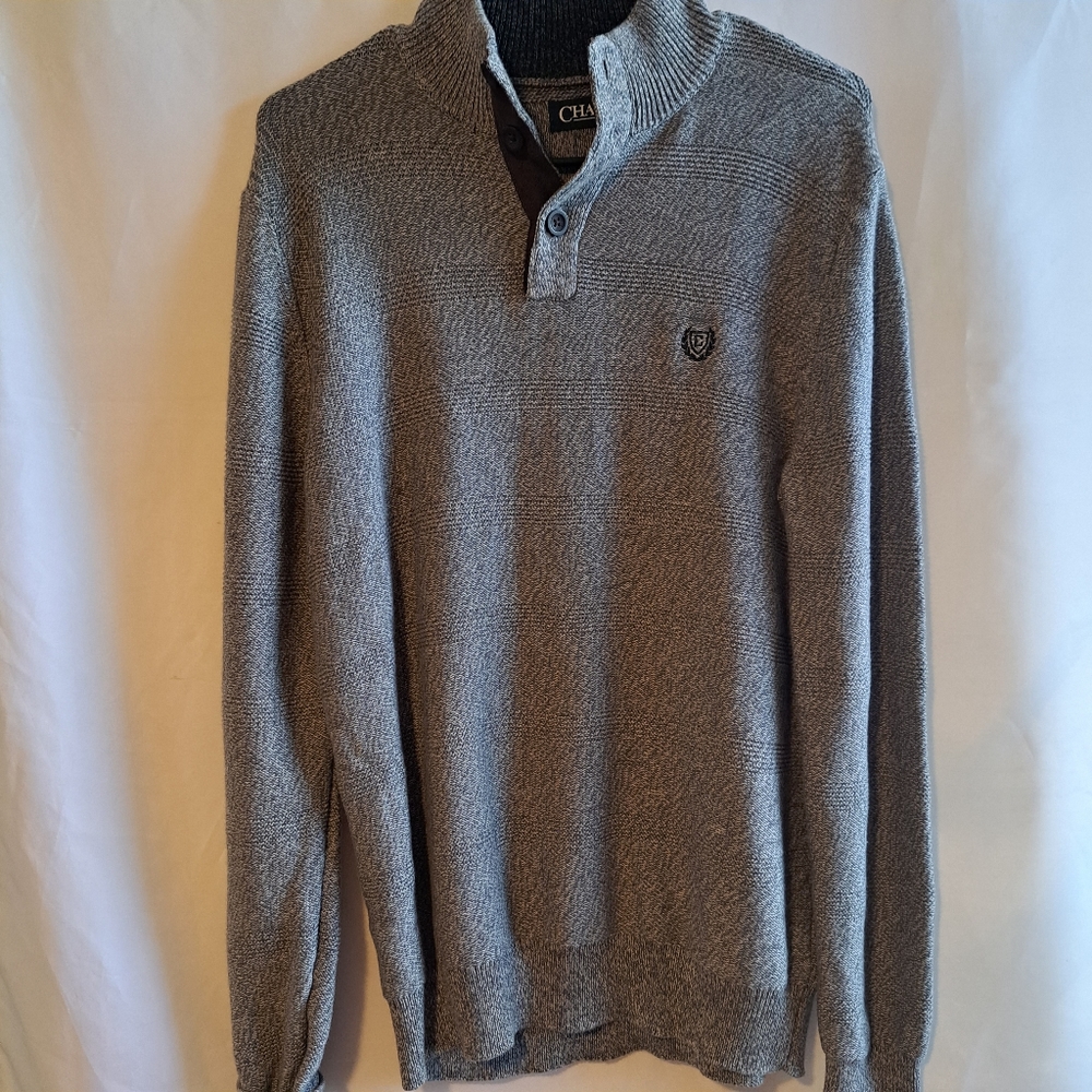 Mens Chaps Long Sleeve Mock Neck Sweater Size Large S
